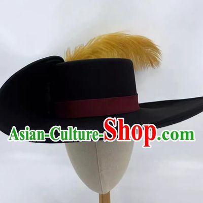 Spanish Musketeer Hat Spanish Empire Infantry Cosplay Wool Hat