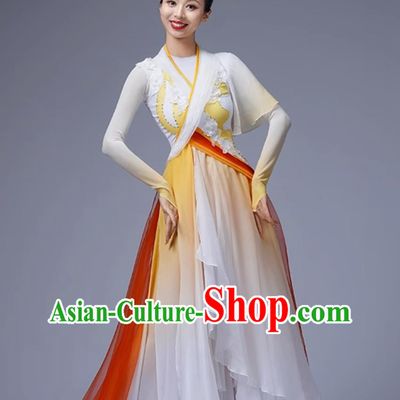 Classical Dance Costume Women Chinese Style Hanfu Dance Attire Art Exam Dress
