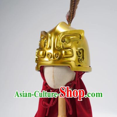 Chinese Armor Shang Dynasty Helmet Handmade Resin Material Helmet