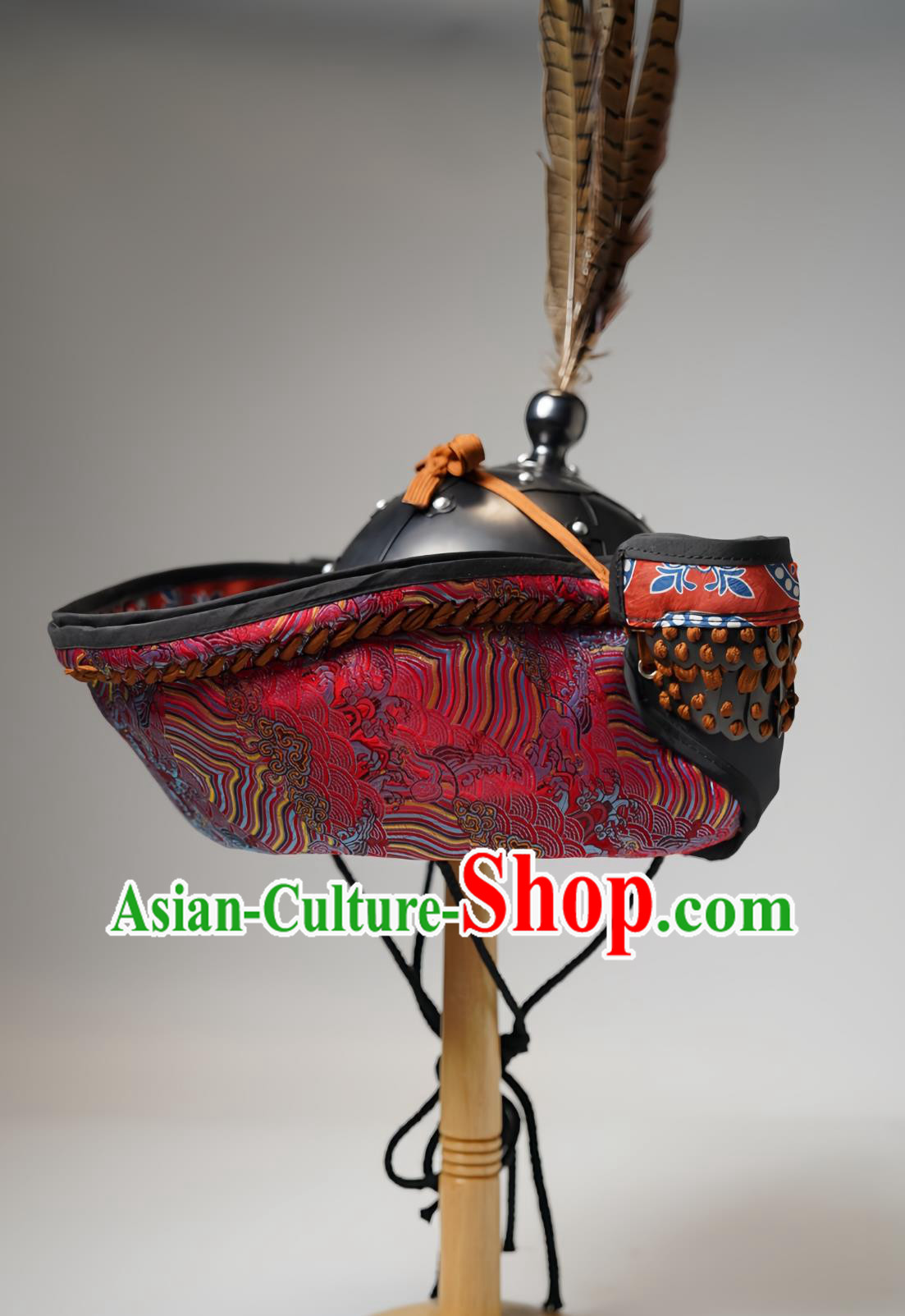 Bohai Style Folded Ear Helmet Chinese Tang Helmet Armor Headpiece Bohai Style Folded Ear Helmet Chinese Tang Helmet Armor Headpiece