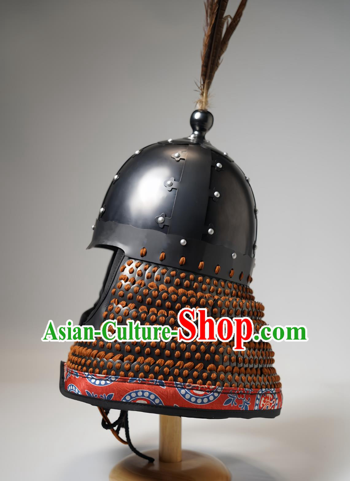Bohai Style Folded Ear Helmet Chinese Tang Helmet Armor Headpiece Bohai Style Folded Ear Helmet Chinese Tang Helmet Armor Headpiece