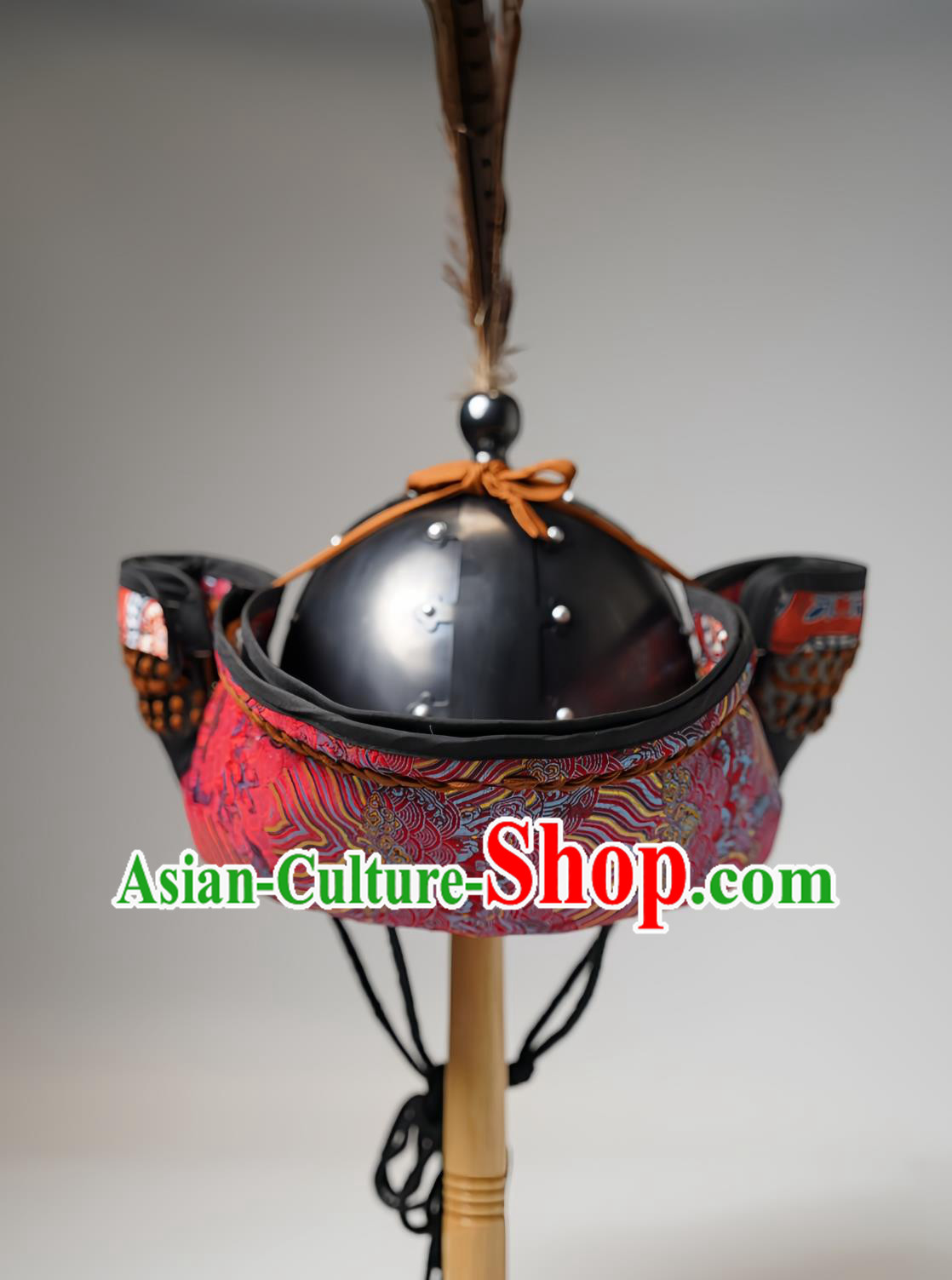 Bohai Style Folded Ear Helmet Chinese Tang Helmet Armor Headpiece Bohai Style Folded Ear Helmet Chinese Tang Helmet Armor Headpiece