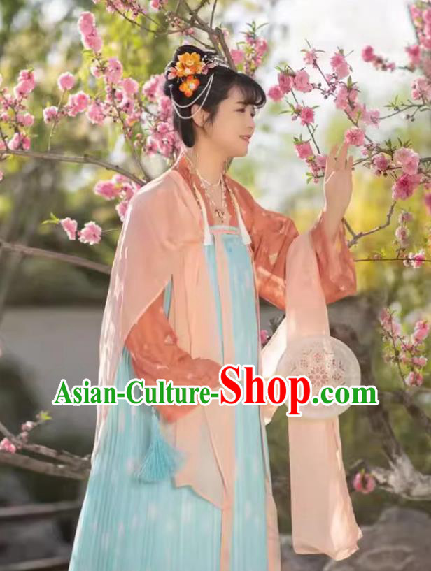 Chinese Tang Dynasty Hanfu Dress Ancient Princess High Waist Ruqun