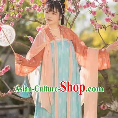 Chinese Tang Dynasty Hanfu Dress Ancient Princess High Waist Ruqun
