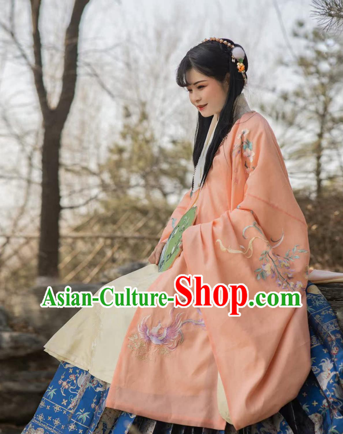 Ancient Chinese Embroidered Pink Cloak Ming Dynasty Phoenix Wisteria Hanfu Cape Ancient Chinese Embroidered Pink Cloak Ming Dynasty Phoenix Wisteria Hanfu Cape