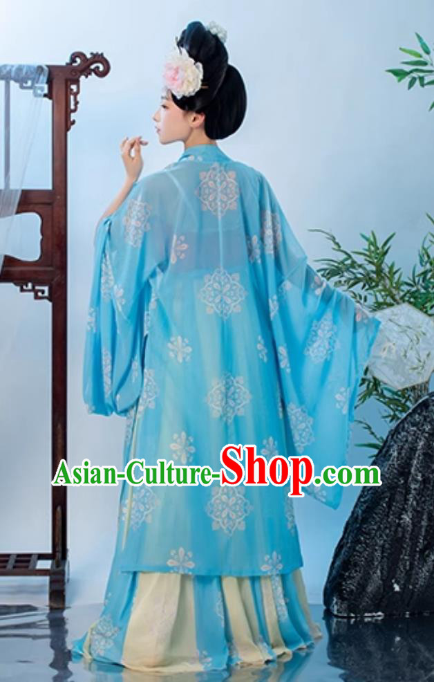 Chinese Style Hanfu Ancient Court Women Dress Tang Dynasty Hezi Qun