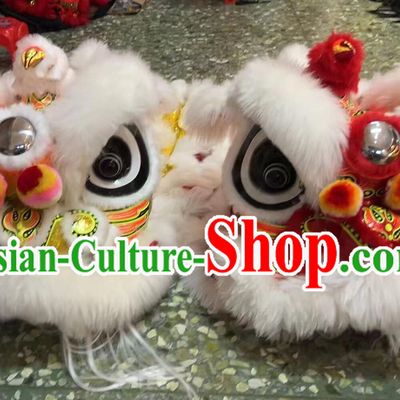 Children Lion Dance Costume Full Set Chinese Lion Head Students Lion Dance Clothing Performance Prop
