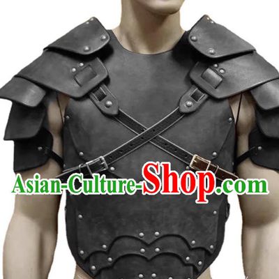 Viking European Medieval Renaissance Shoulder Armor Leather Chestplate Halloween Cosplay Costume Prop