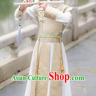 Boys Hanfu Ancient Chinese Style Kung Fu Hero Costume Handsome Boy Performance Outfit