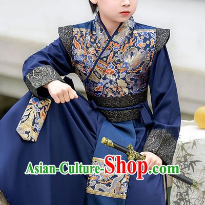 Boys Hanfu Song Dynasty Style Handsome Boy Clothing Ancient Young Master Traditional Chinese Costume