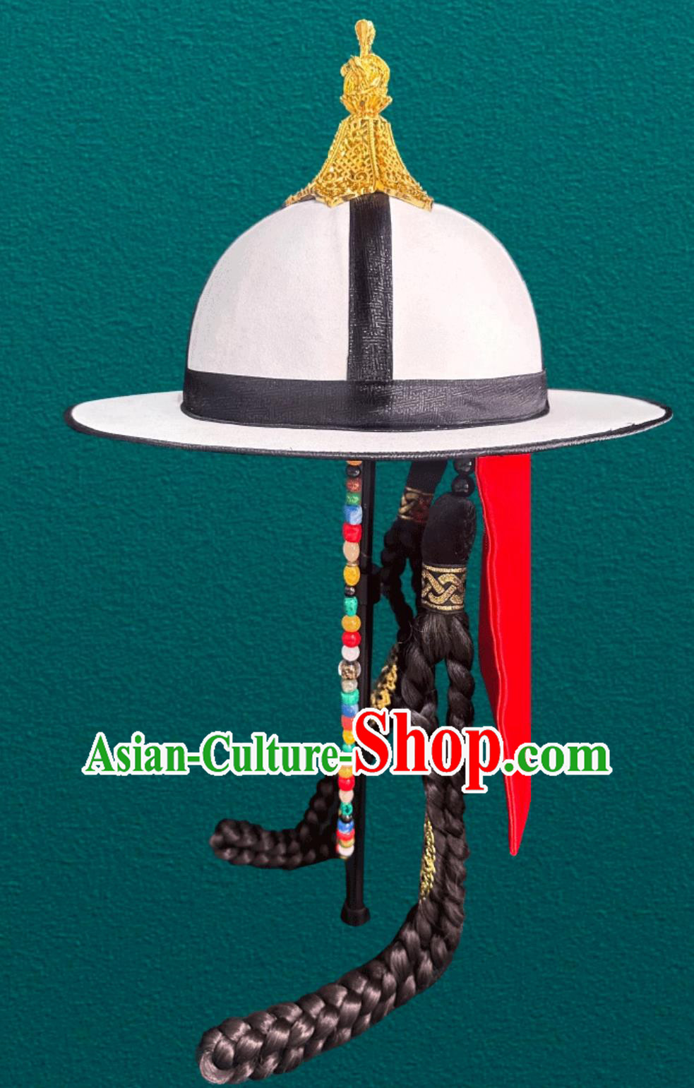White Hat General Prince Hat Mongolian Dance Performance Photography Headpiece White Hat General Prince Hat Mongolian Dance Performance Photography Headpiece