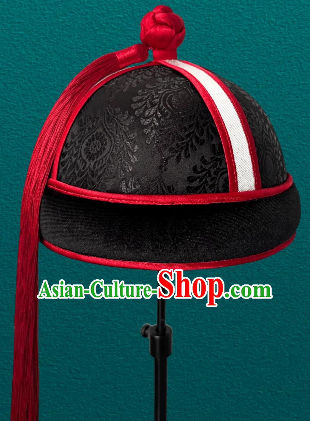 Mongolian Black Ladies Tassel Ethnic Hat Dance Performance Show Headpiece