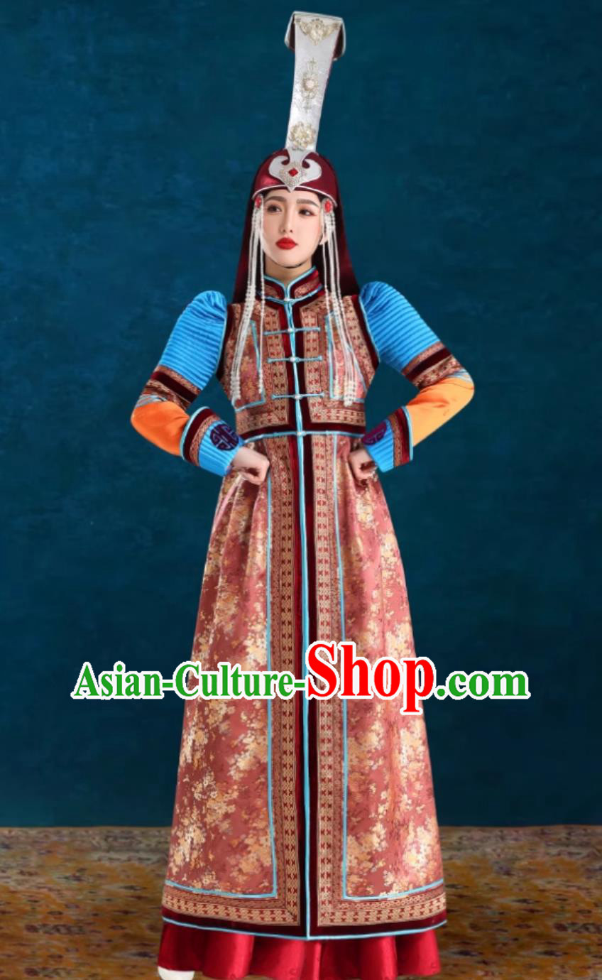 Ladies Princess Wedding Dress Chinese Mongolia Ethnic Clothing Dance Performance Costume Ladies Princess Wedding Dress Chinese Mongolia Ethnic Clothing Dance Performance Costume