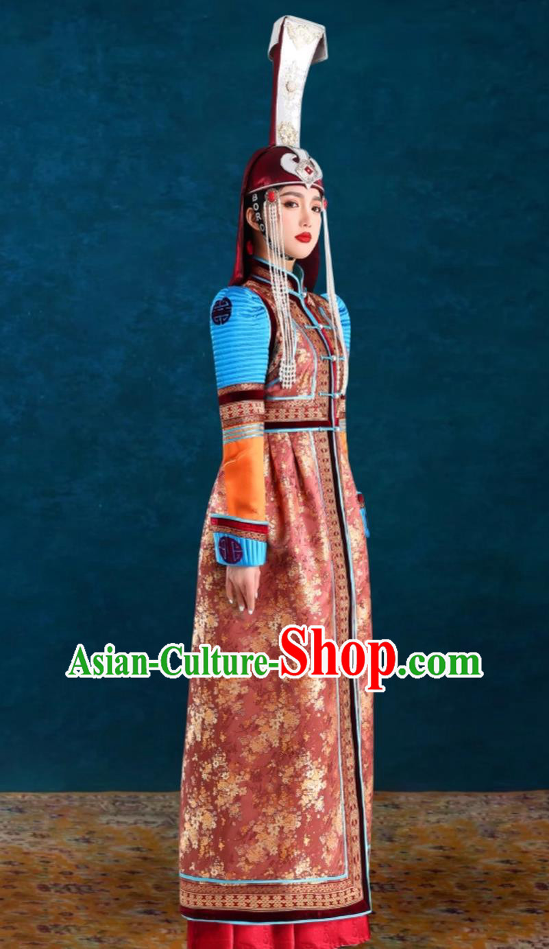 Ladies Princess Wedding Dress Chinese Mongolia Ethnic Clothing Dance Performance Costume Ladies Princess Wedding Dress Chinese Mongolia Ethnic Clothing Dance Performance Costume