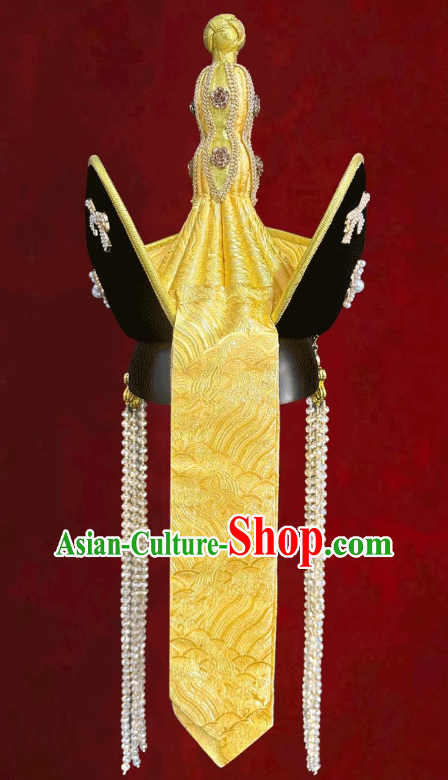Mongolian Ladies Golden Hat Chinese Mongolia Ethnic Dance Performance Show Headpiece Mongolian Ladies Golden Hat Chinese Mongolia Ethnic Dance Performance Show Headpiece