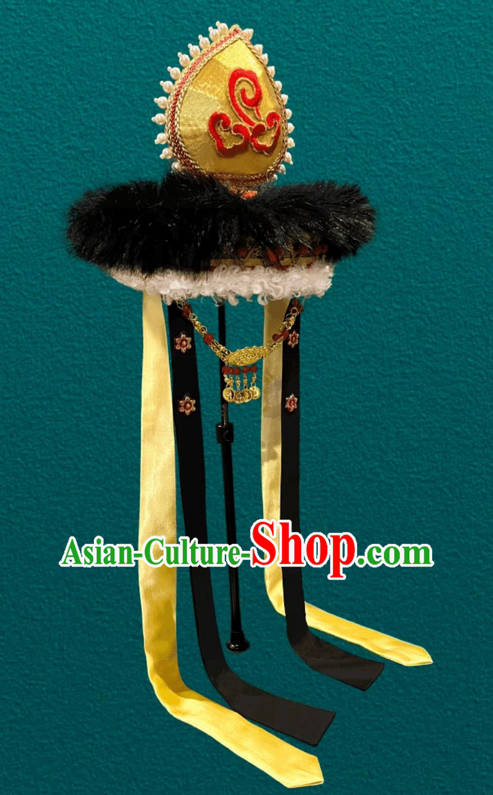 Mongolia Dance Fluffy Hair Accessory Chinese Opera Performance Headpiece Mongolian Ladies Hat Mongolia Dance Fluffy Hair Accessory Chinese Opera Performance Headpiece Mongolian Ladies Hat