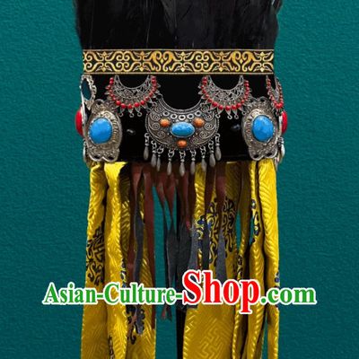 Mongolian Traditional Performance Hat Blessing Ceremony Shaman Hat
