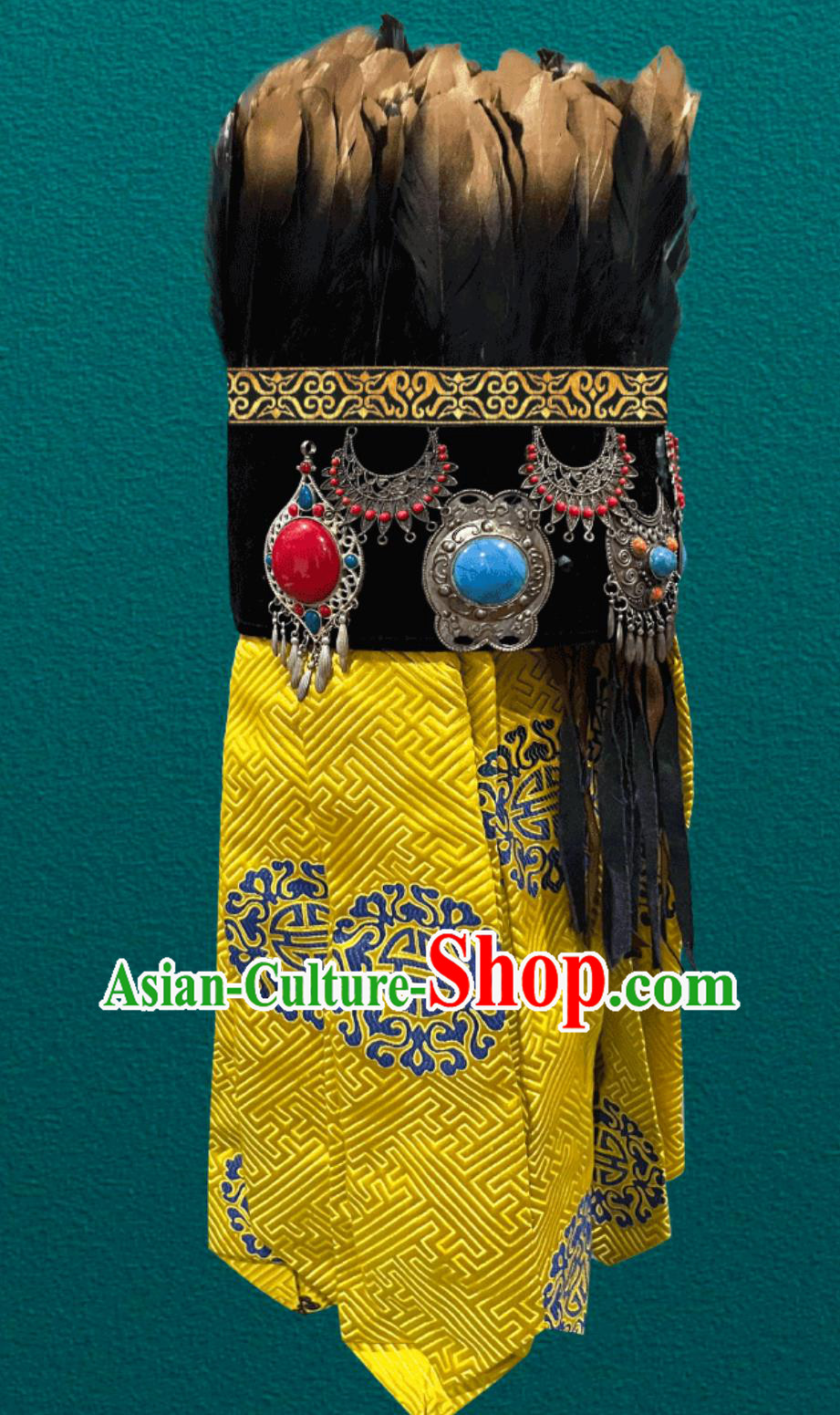 Mongolian Traditional Performance Hat Blessing Ceremony Shaman Hat Mongolian Traditional Performance Hat Blessing Ceremony Shaman Hat
