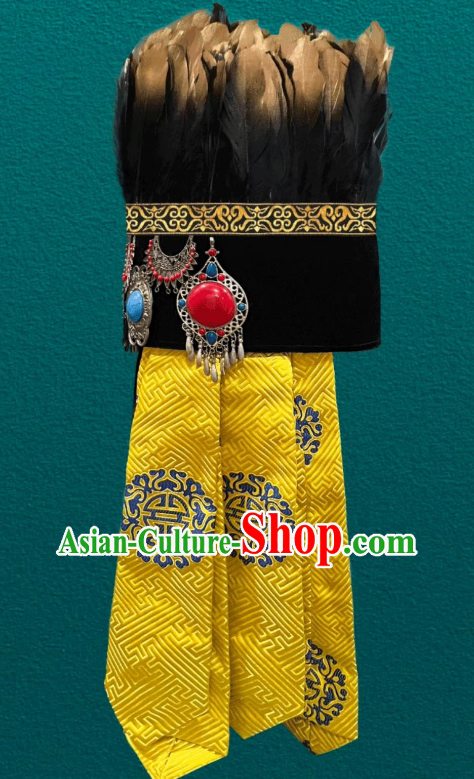 Mongolian Traditional Performance Hat Blessing Ceremony Shaman Hat Mongolian Traditional Performance Hat Blessing Ceremony Shaman Hat