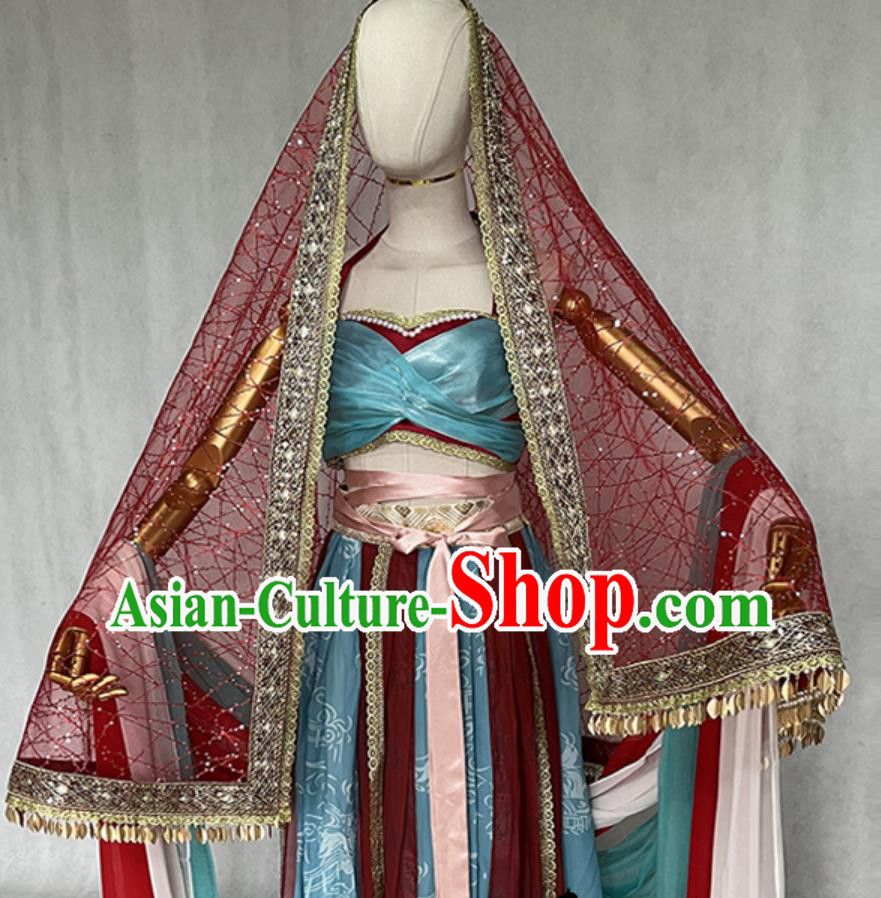 Dunhuang Feitian Performance Costume Chinese Classical Dance Women Dress Ancient Fairy Hanfu