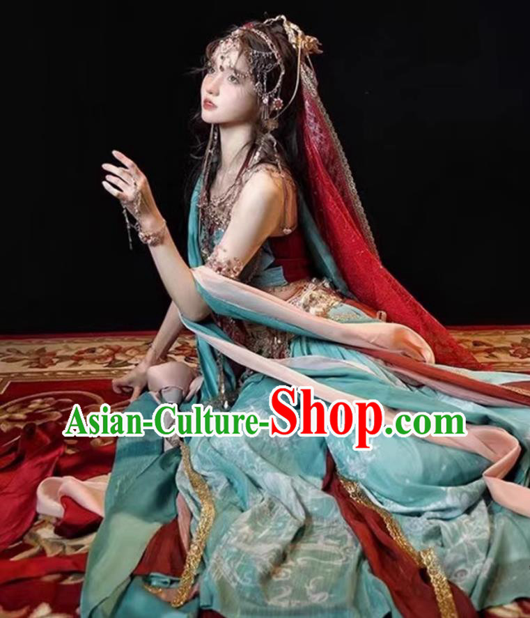 Dunhuang Feitian Performance Costume Chinese Classical Dance Women Dress Ancient Fairy Hanfu