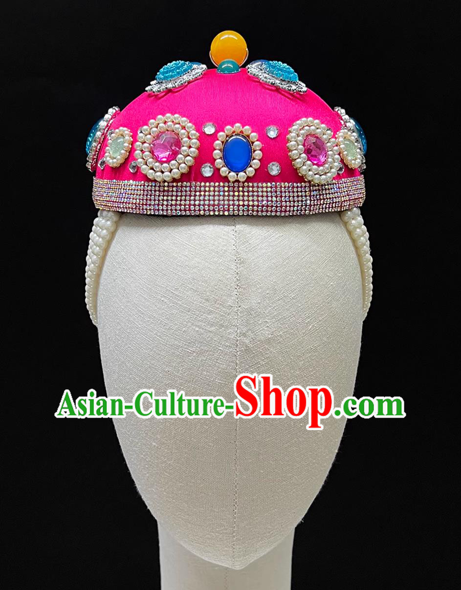 Mongolian Dance Yi Ji Le Dance Headdress Children Dance Performance Hat Mongolian Dance Yi Ji Le Dance Headdress Children Dance Performance Hat