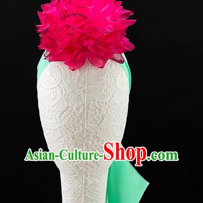 Jiaozhou Yangko Headdress Flower Drum Lantern Shuo Lan Hua Yangge Stage Performance Hairpiece