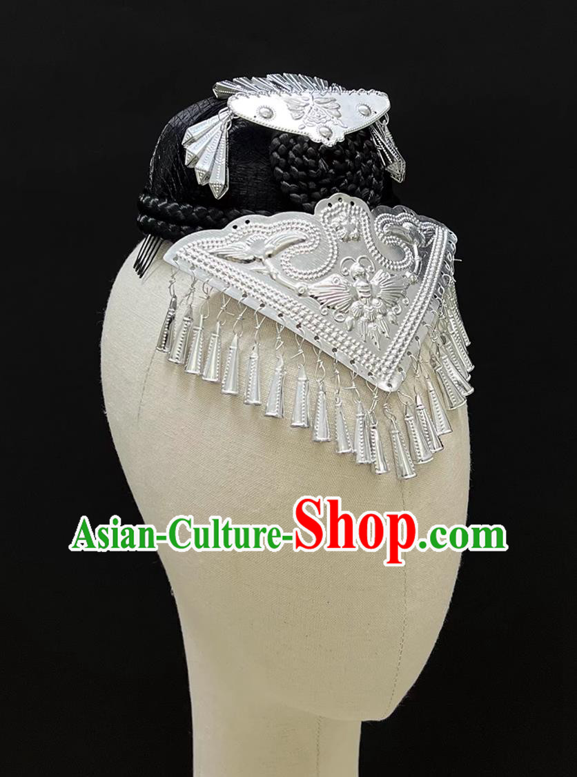 Miao Dance Headdress Ethnic Minority Ethnic Style Performance Headpiece Miao Dance Headdress Ethnic Minority Ethnic Style Performance Headpiece