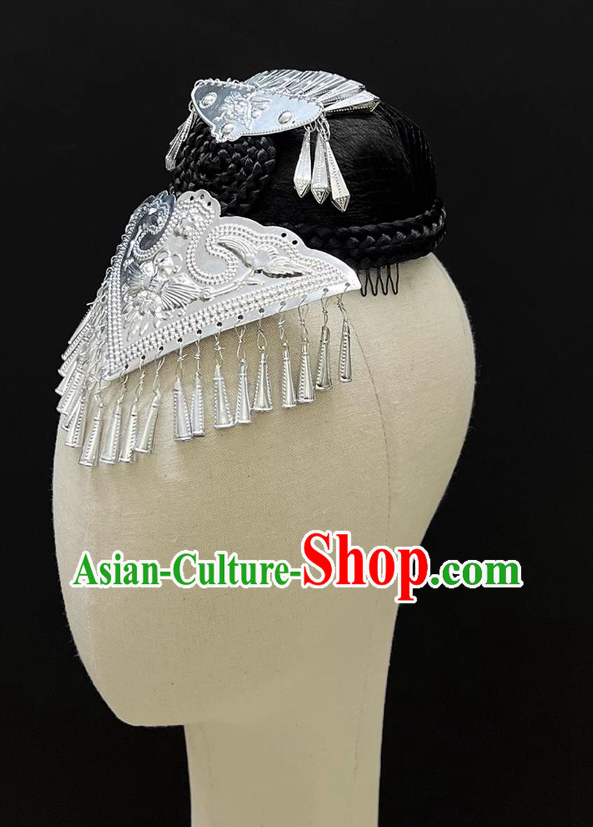 Miao Dance Headdress Ethnic Minority Ethnic Style Performance Headpiece Miao Dance Headdress Ethnic Minority Ethnic Style Performance Headpiece