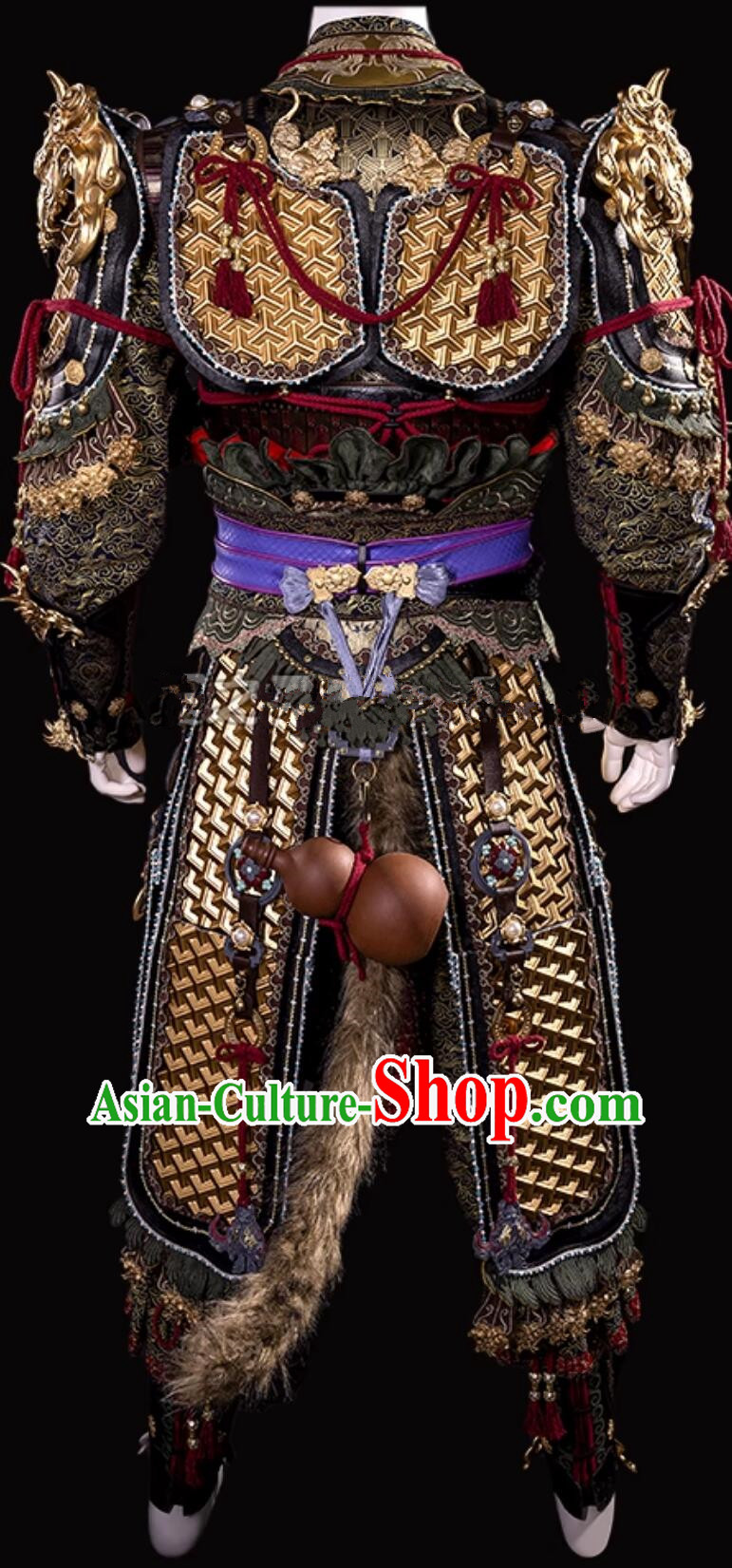 Black Myth Wukong Costume Handsome Monkey King Armor Cosplay Halloween Clothing