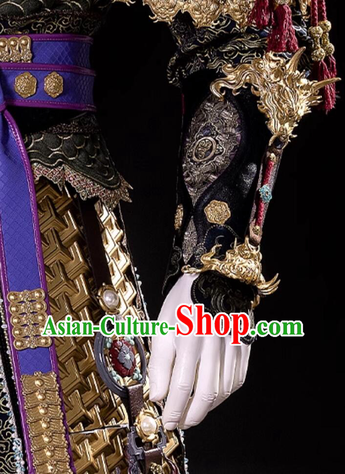 Black Myth Wukong Costume Handsome Monkey King Armor Cosplay Halloween Clothing
