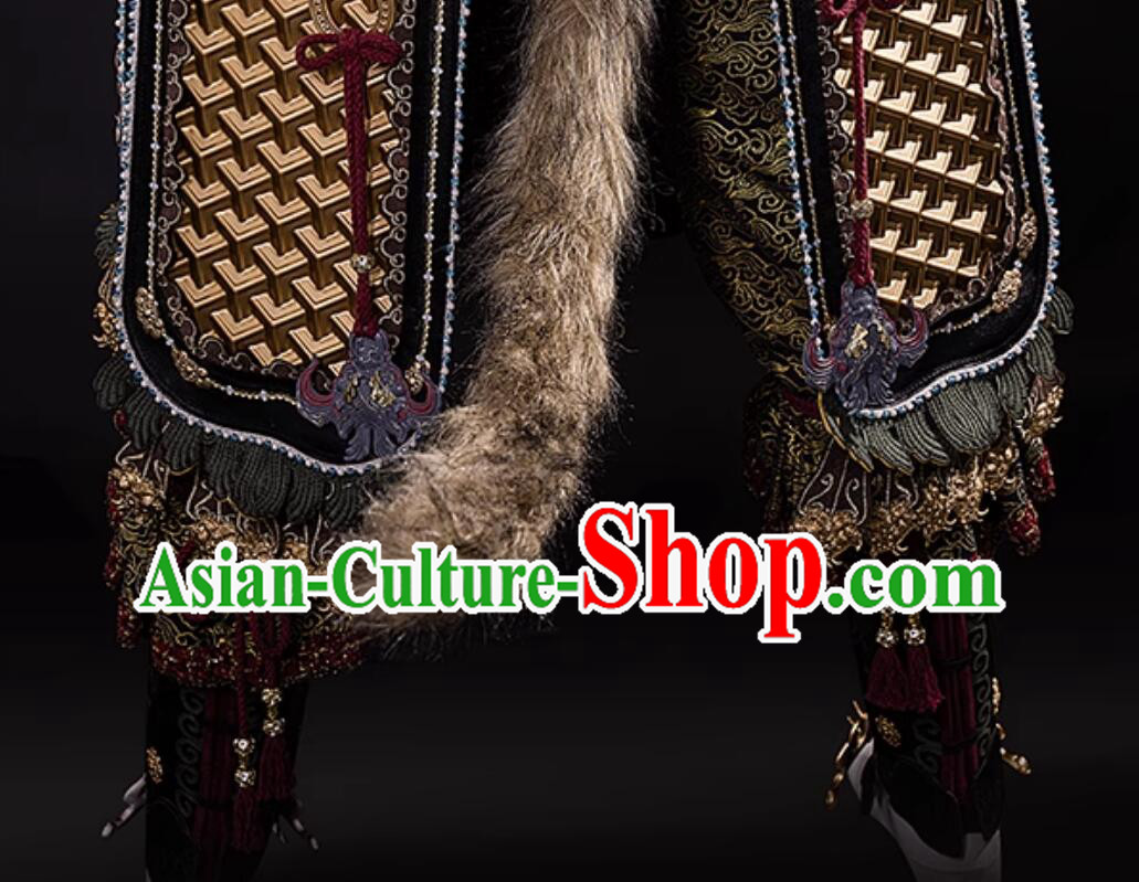 Black Myth Wukong Costume Handsome Monkey King Armor Cosplay Halloween Clothing