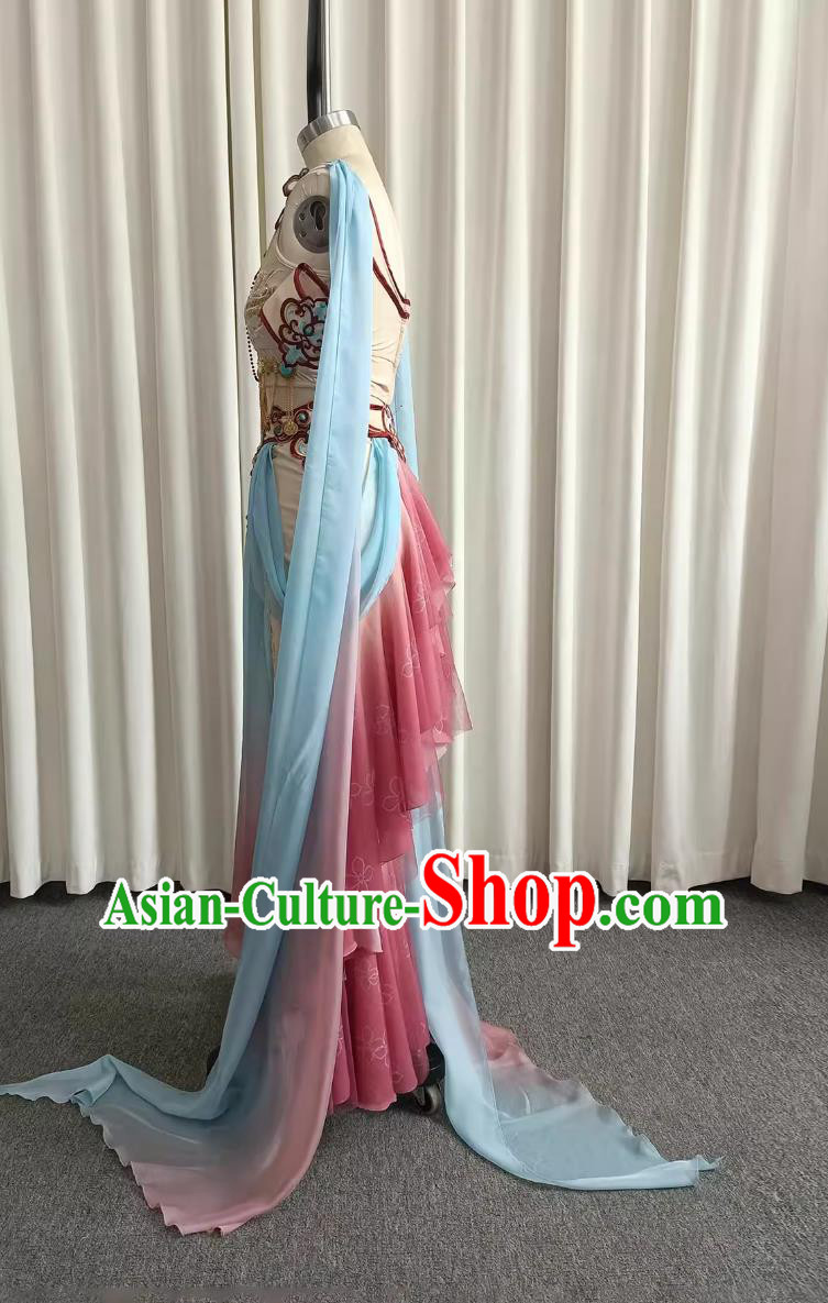 Dunhuang Dance Costume Qin Lian Same Style Performance Wear Chinese Classical Dance Clothing Dunhuang Dance Costume Qin Lian Same Style Performance Wear Chinese Classical Dance Clothing