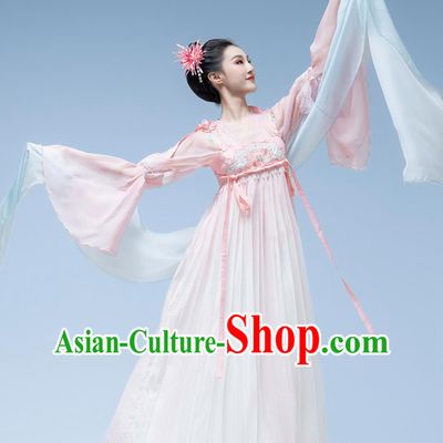 Classical Dance Costume Han Tang Dance Performance Clothing Women Chinese Ancient Style Flowy Hanfu Dress