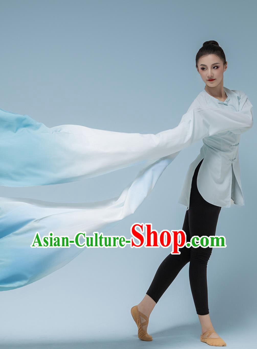 Classical Water Sleeve Dance Performance Costume Peking Opera Sleeve Flowing Practice Top Wear Classical Water Sleeve Dance Performance Costume Peking Opera Sleeve Flowing Practice Top Wear