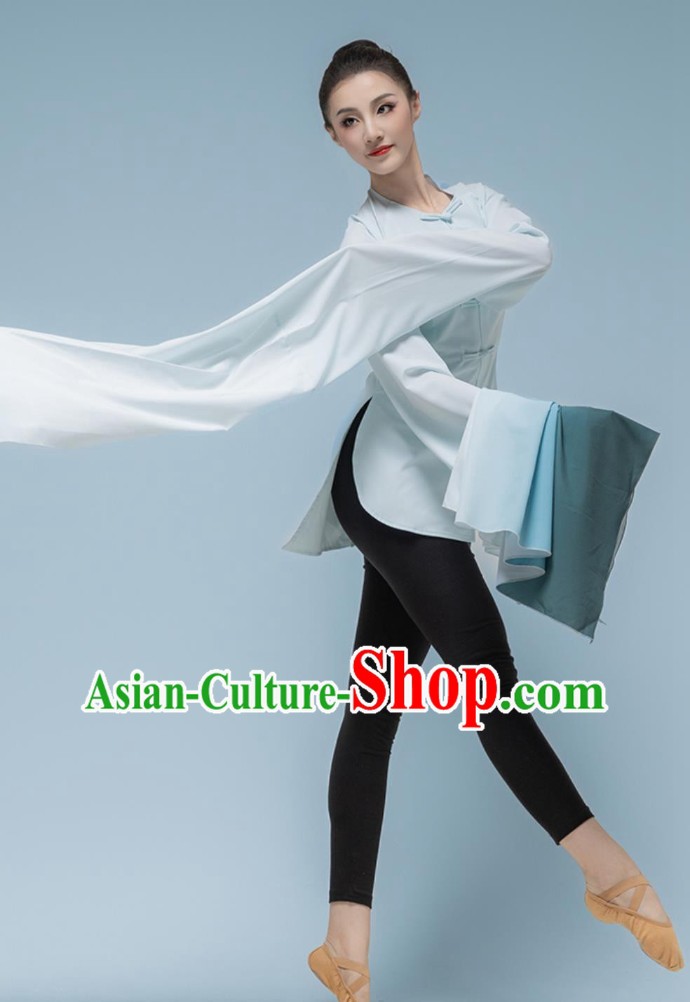 Classical Water Sleeve Dance Performance Costume Peking Opera Sleeve Flowing Practice Top Wear Classical Water Sleeve Dance Performance Costume Peking Opera Sleeve Flowing Practice Top Wear
