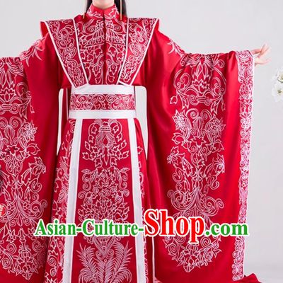 Ancient Chinese Embroidered Wedding Gown Eternal Love of Dream Ming Dynasty Hanfu Dilraba Dilmurat Feng Jiu Wedding Costume
