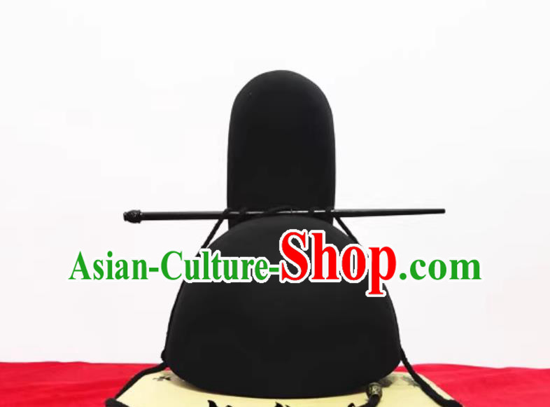 Han Dynasty Chuiying Crown Traditional Hanfu Headwear Ancient Chinese Official Sacrificial Ceremony Hat
