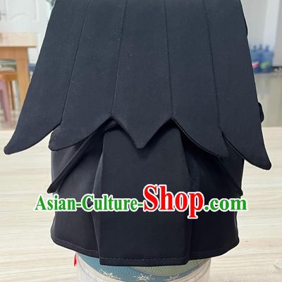 Han Dynasty Traditional Hat Letian Scarf Huayang Headpiece Ancient Chinese Scholar Headwear