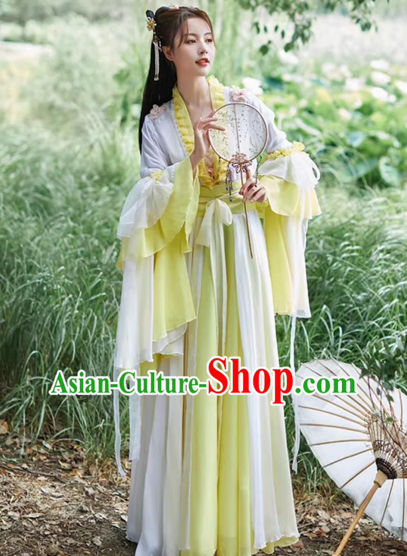 Ancient Women Hanfu Dress Chinese Classical Dance Costume Traditional Performance Attire Ancient Women Hanfu Dress Chinese Classical Dance Costume Traditional Performance Attire