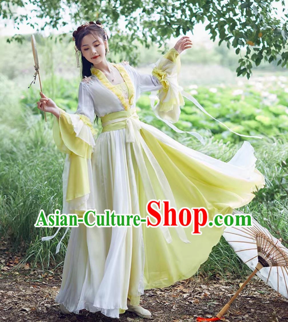 Ancient Women Hanfu Dress Chinese Classical Dance Costume Traditional Performance Attire Ancient Women Hanfu Dress Chinese Classical Dance Costume Traditional Performance Attire