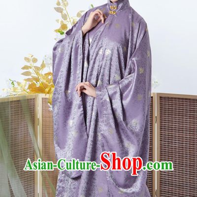 Chinese Ming Dynasty Hanfu Women Standing Collar Wide Sleeve Long Gown and Brocade Horse Face Skirt Complete Set