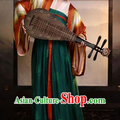 Hanfu Custom Tang Dynasty Famen Temple Silk Short Blouse High Waisted Dress Ruqun Complete Set
