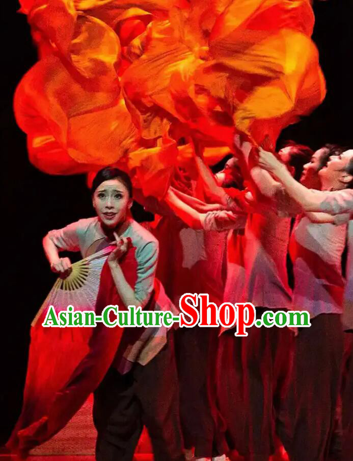China-Cart Dance Shuixiu Water Sleeves Fans and Traditional Crafts China-Cart Dance Shuixiu Water Sleeves Fans and Traditional Crafts