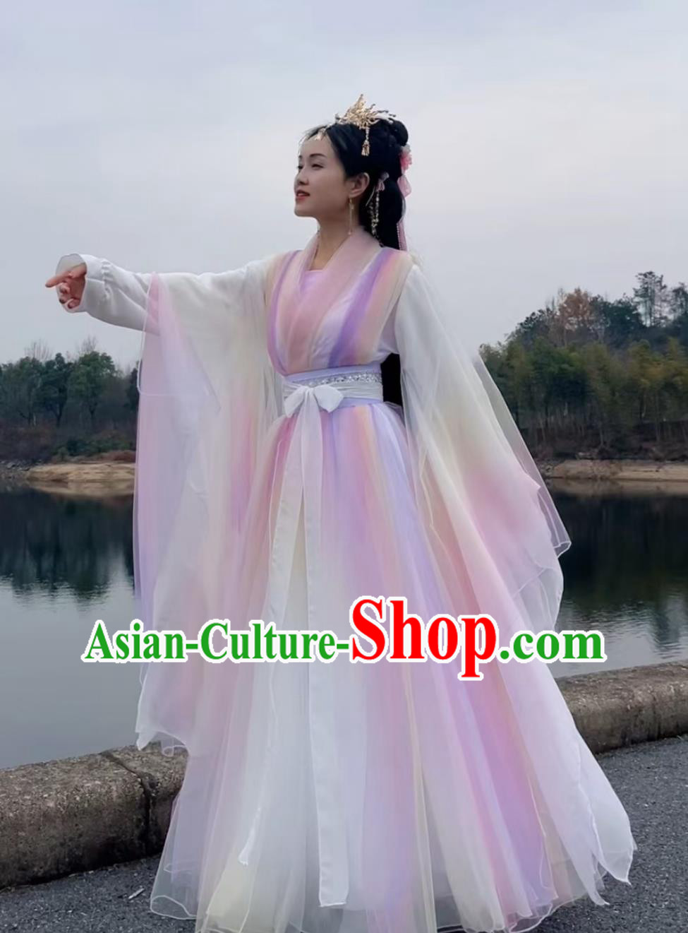 Traditional Chinese Costume Ancient Fairy Hanfu Dress Classical Dance Princess Clothing Traditional Chinese Costume Ancient Fairy Hanfu Dress Classical Dance Princess Clothing