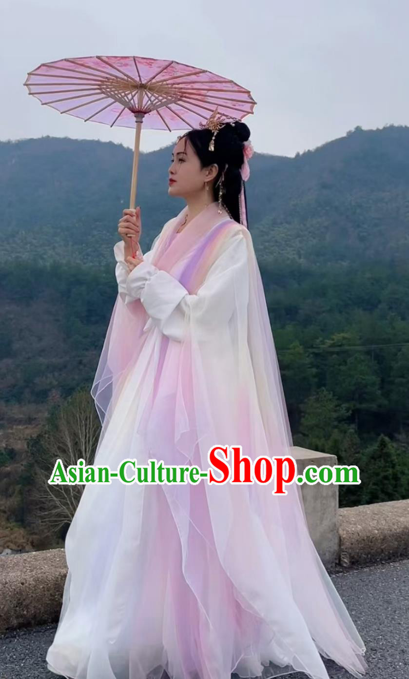 Traditional Chinese Costume Ancient Fairy Hanfu Dress Classical Dance Princess Clothing Traditional Chinese Costume Ancient Fairy Hanfu Dress Classical Dance Princess Clothing