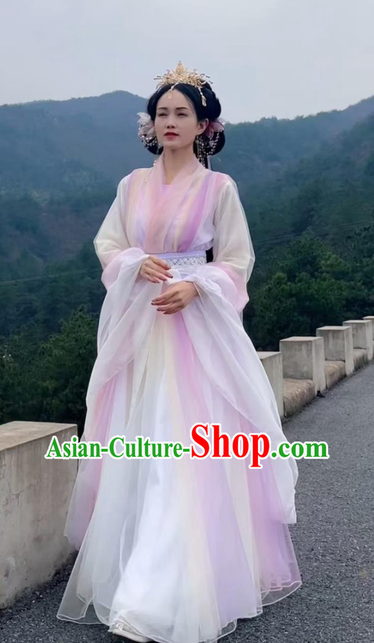 Traditional Chinese Costume Ancient Fairy Hanfu Dress Classical Dance Princess Clothing Traditional Chinese Costume Ancient Fairy Hanfu Dress Classical Dance Princess Clothing