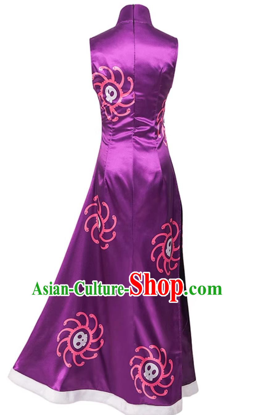 Cheongsam Cosplay Costume Anime Character Womens Qipao Halloween Performance Clothing Cheongsam Cosplay Costume Anime Character Womens Qipao Halloween Performance Clothing