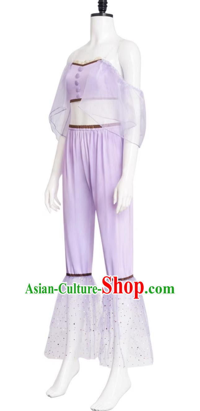 Halloween Cosplay Costume Anime Performance Purple Dress