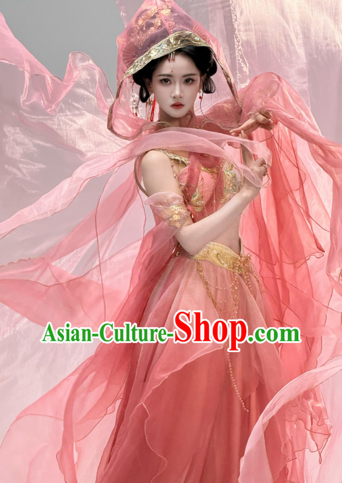 Exotic Western Region Dunhuang Flying Apsaras Dress Chinese Style Maiden Hanfu Exotic Western Region Dunhuang Flying Apsaras Dress Chinese Style Maiden Hanfu
